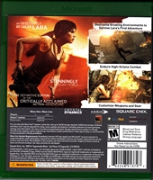 Xbox ONE Tomb Raider Defintive Edition Back CoverThumbnail